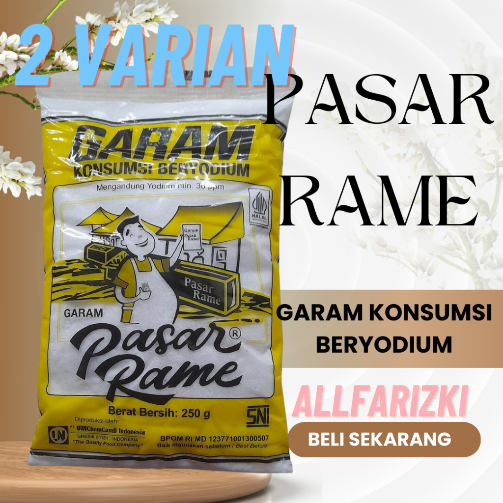 

Garam Dapur Cap KAPAL 250 Gram BERYODIUM / GARAM PASAR RAME 2 VARIAN (ALLFARIZKISTORE)