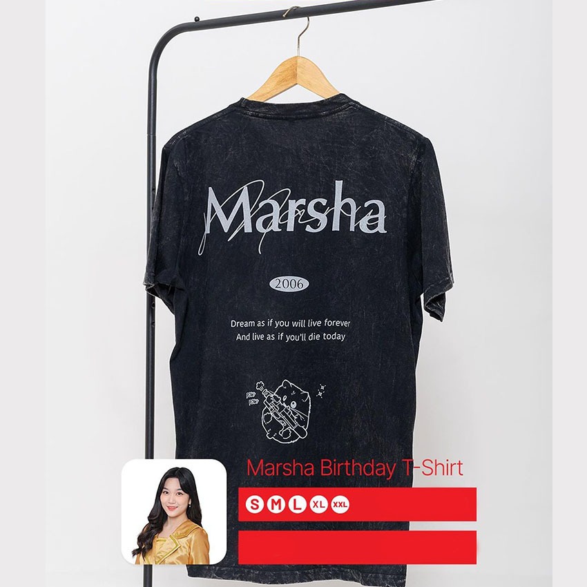 Kaos JKT48 Birtday Tshirt Marsha Lenathea - 2024