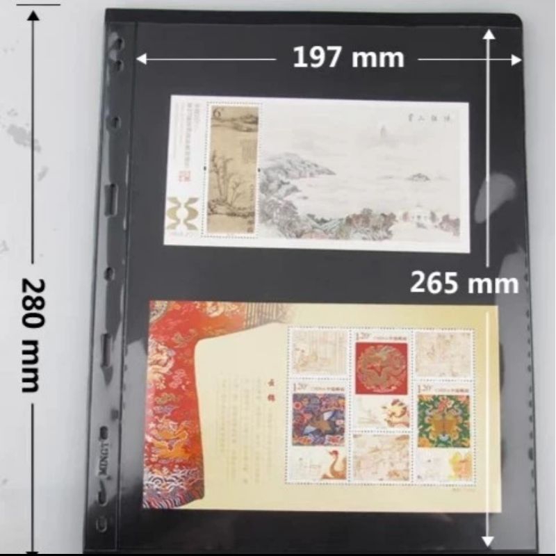 

Refill uang kertas perangko Mingt hitam sekat 1 baris bijian eceran