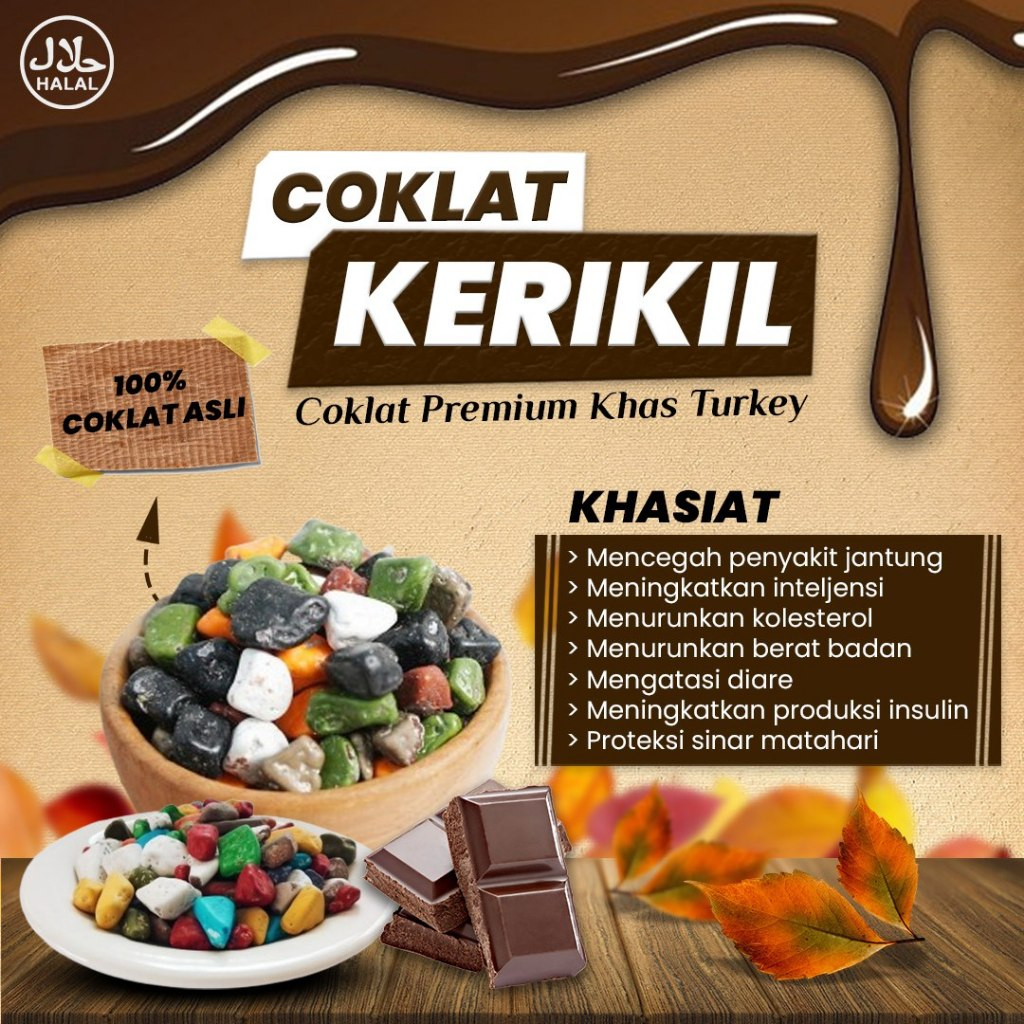 

COKLAT KERIKIL/COKLAT BATU/COKLAT ARAB 500 Gram