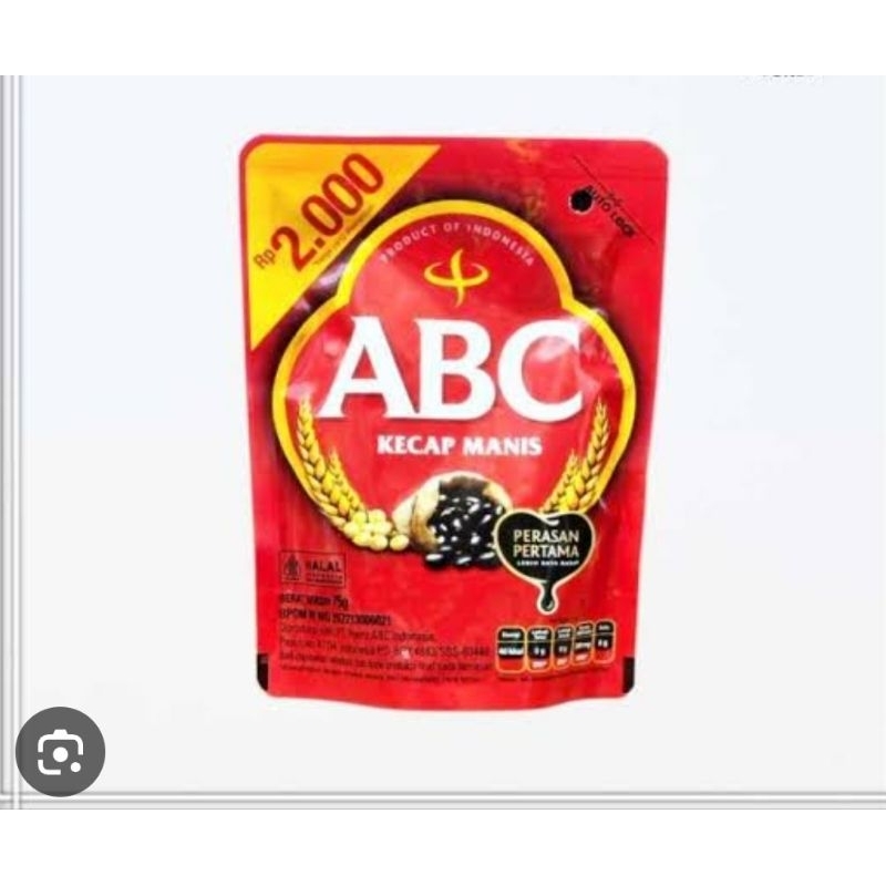 

Kecap ABC refill 60 ml kemasan 2000 an / ABC Kecap Manis kemasan 2000 75gr