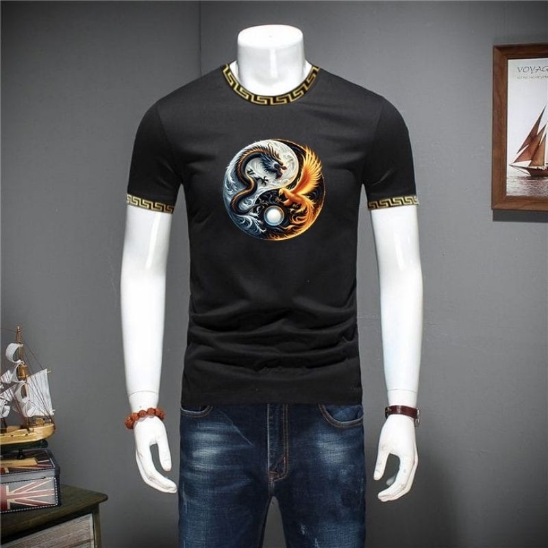 kaos manset elang naga bulat