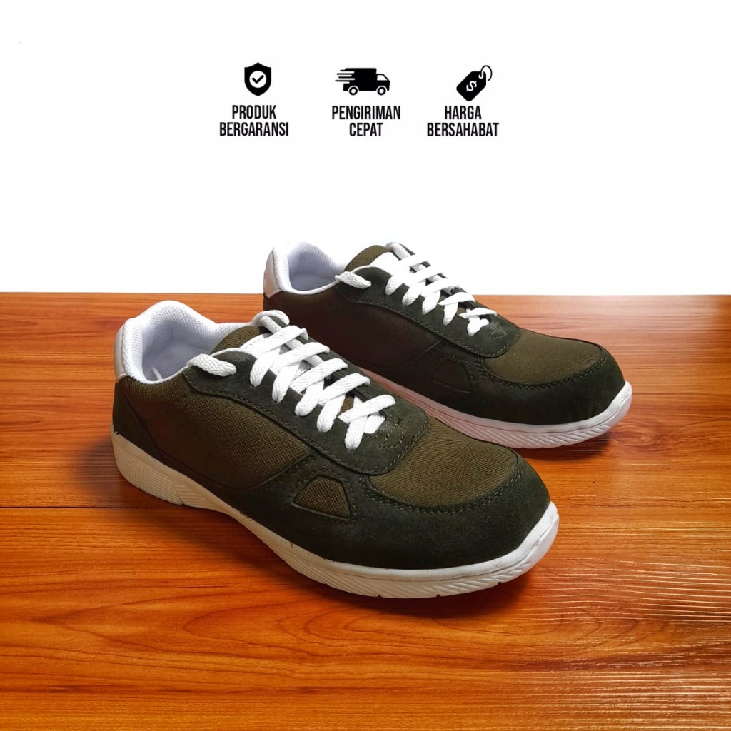 Sepatu safety sporty sneaker ujung besi terbaru