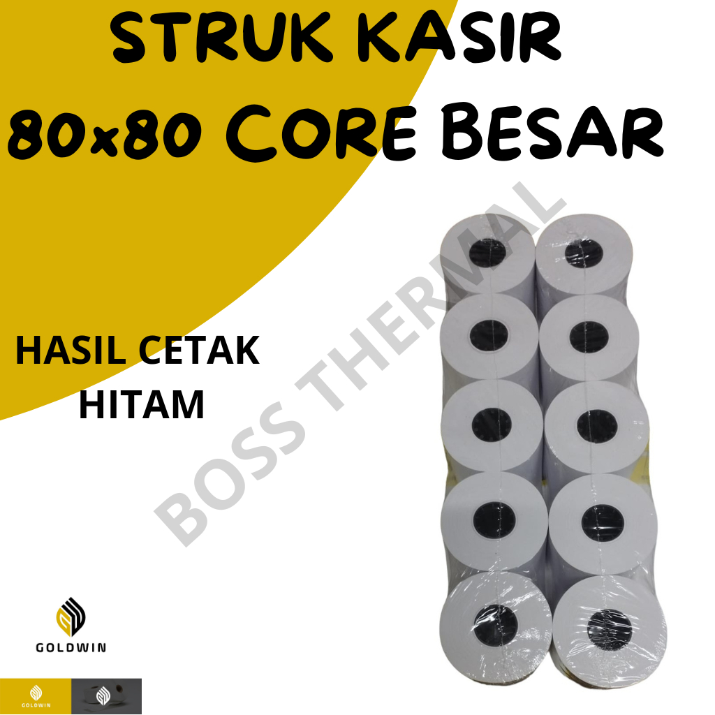 

KERTAS KASIR STRUK KERTAS THERMAL EDC PPOB 80 X 80