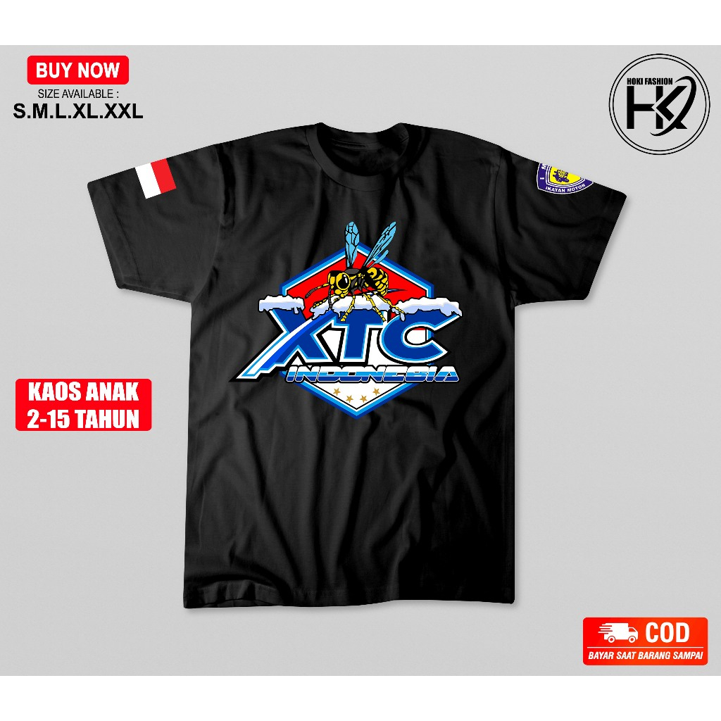 Kaos Anak XTC | Kaos Baju T-shirt Anak XTC Fullprint | Baju Anak XTC | T-shirt Anak XTC Indonesia