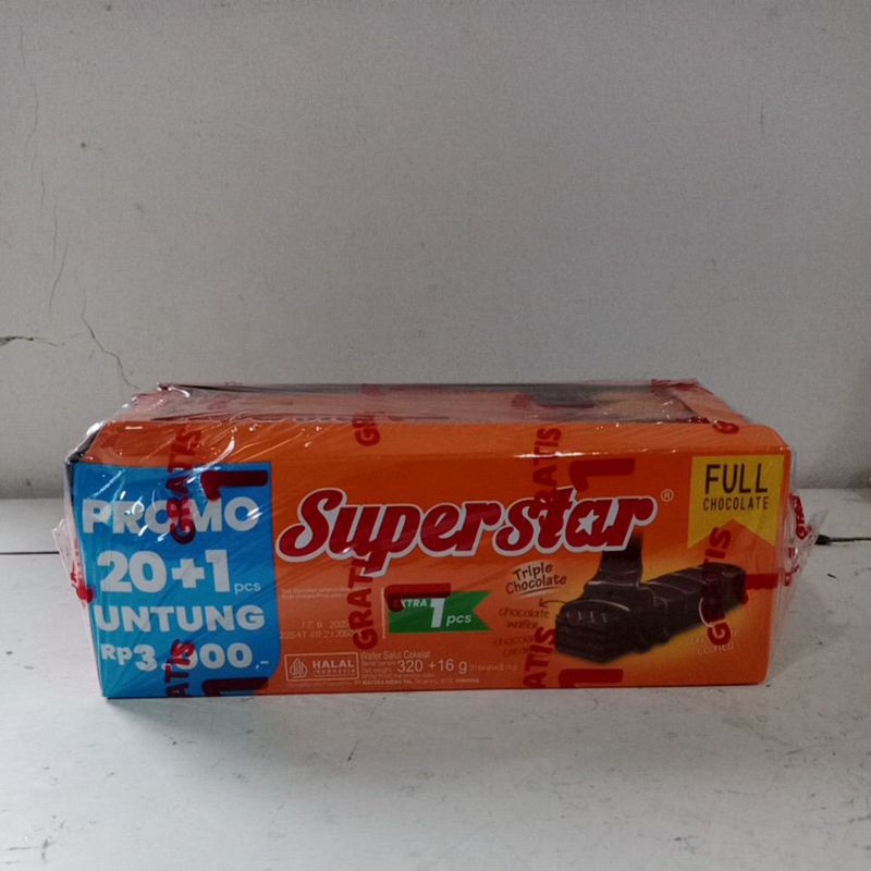 

PROMO SUPERSTAR WAFER COKELAT / SUPER STAR WAFER (1PACK ISI 20PCS)