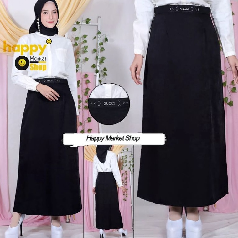 KODE A24F Rok Gucci Wanita Rok Kerja Rok Magang Rok Santri Muslimah Rok Prisket Fashion Terkini Bisa