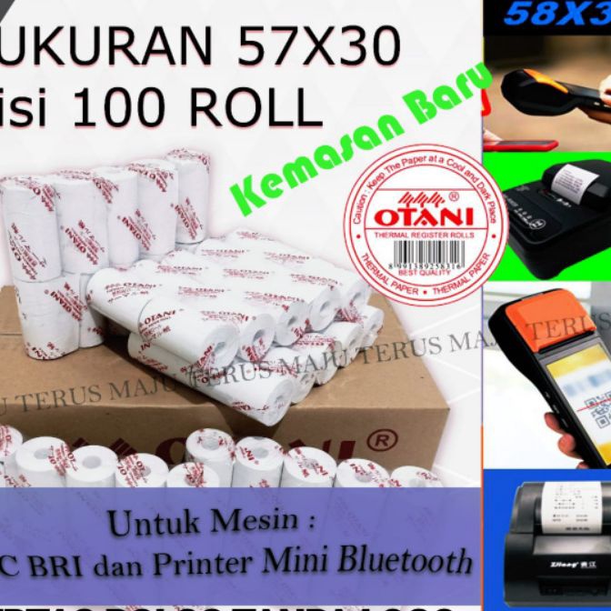 

HJ6 Kertas Thermal Struk Perdus 57x3 Merk Otani