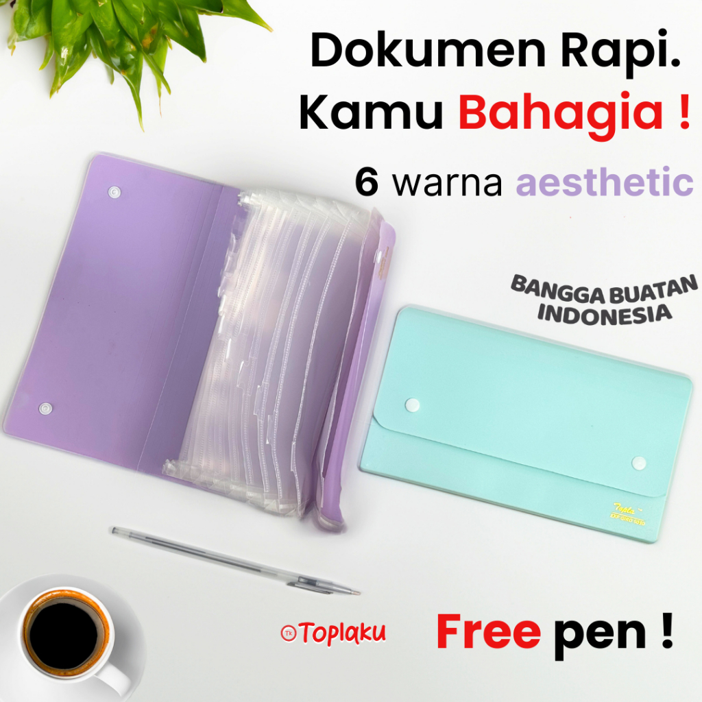 

Map Expanding File A6 13 Sekat Anti Air Dokumen Aesthetic Giro Berkas Harmonika Keeper Document tas