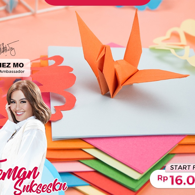 

KF7 Deli Paper Craft Origami Kertas Lipat 1 Lembar 2 Warna Bisa Dijadikan Catatan 646 647