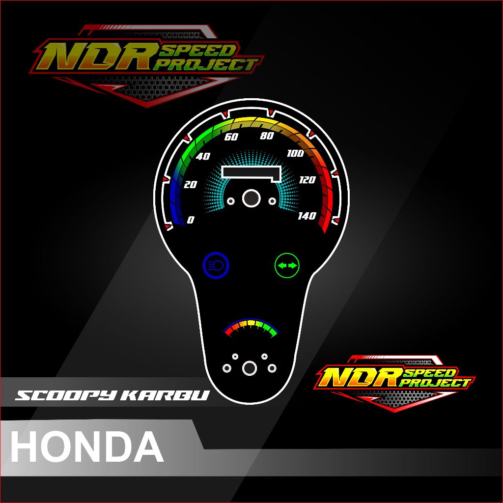 papan speedometer custom scoopy karbu