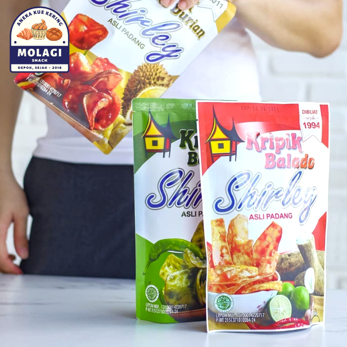 

Keripik Singkong SHIRLEY VARIAN RASA Asli Padang 150 Gram - Molagi Snack