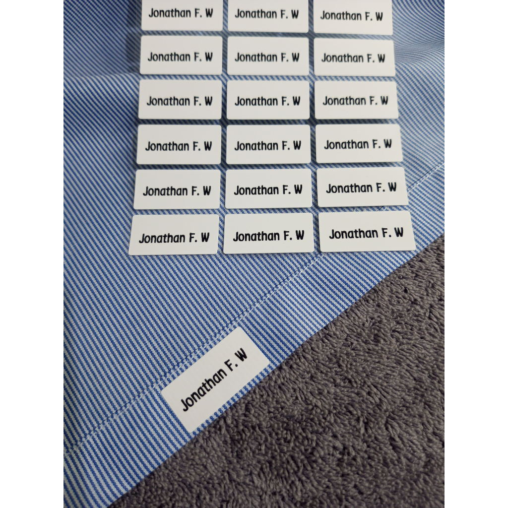 

Sticker / Label Nama Untuk Baju (Aman dicuci)