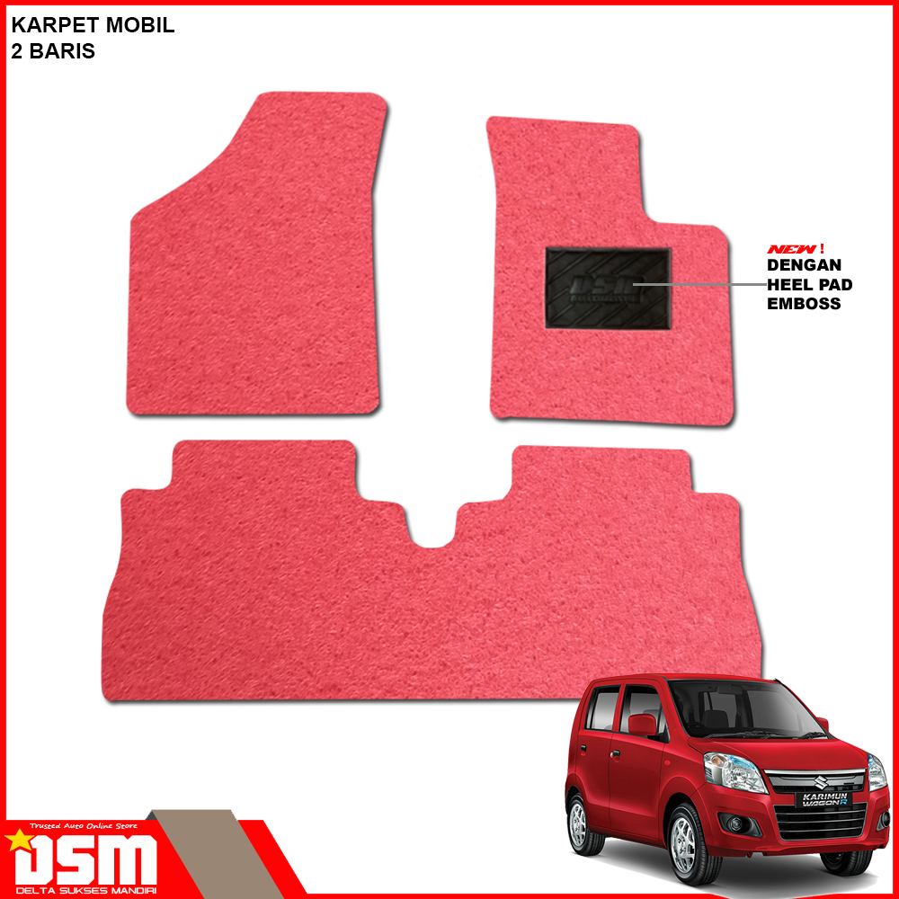 Karpet Mobil Karimun Wagon R - 2 Baris / Karpet Mie Wagon R / Aksesoris Mobil Wagon R / DSM / karmob