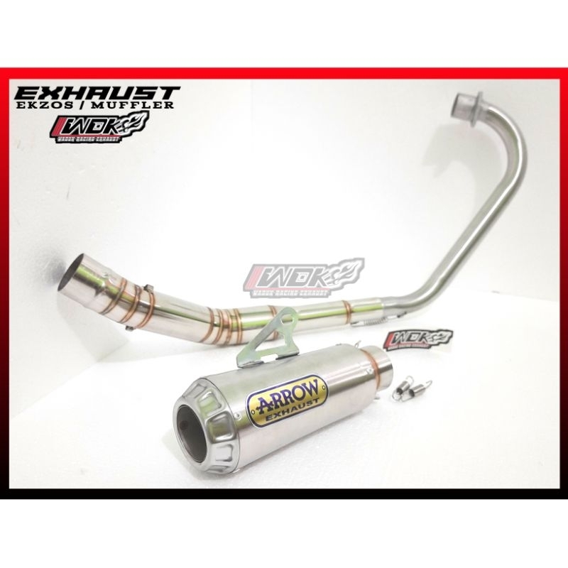 EXHAUST ARROW GTX PNP LC135 V1-V8, Y15ZR, Y15, RS150, RSX150, YZF-R15, MT15, RAIDER FI R 150, GSX150