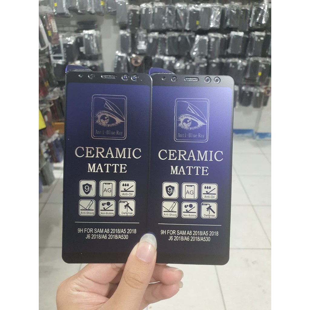 Samsung A8 2018 J6 A6 2018 Ceramic Matte Anti Blue Ray Screen Guard -UnclePatrick
