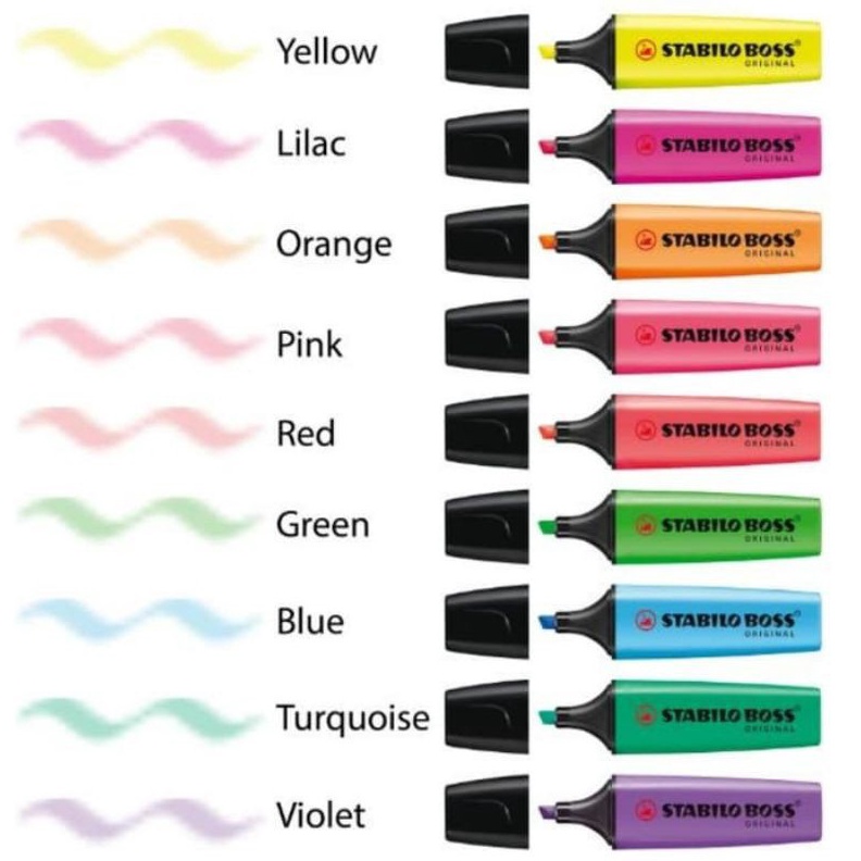 

CEPAT Stabilo Boss Original Textliner Highlighter Warna Neon Harga Satuan