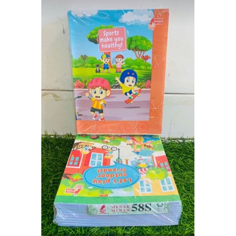 

Buku Tulis Merak merah 1 pack 50/58 Lembar