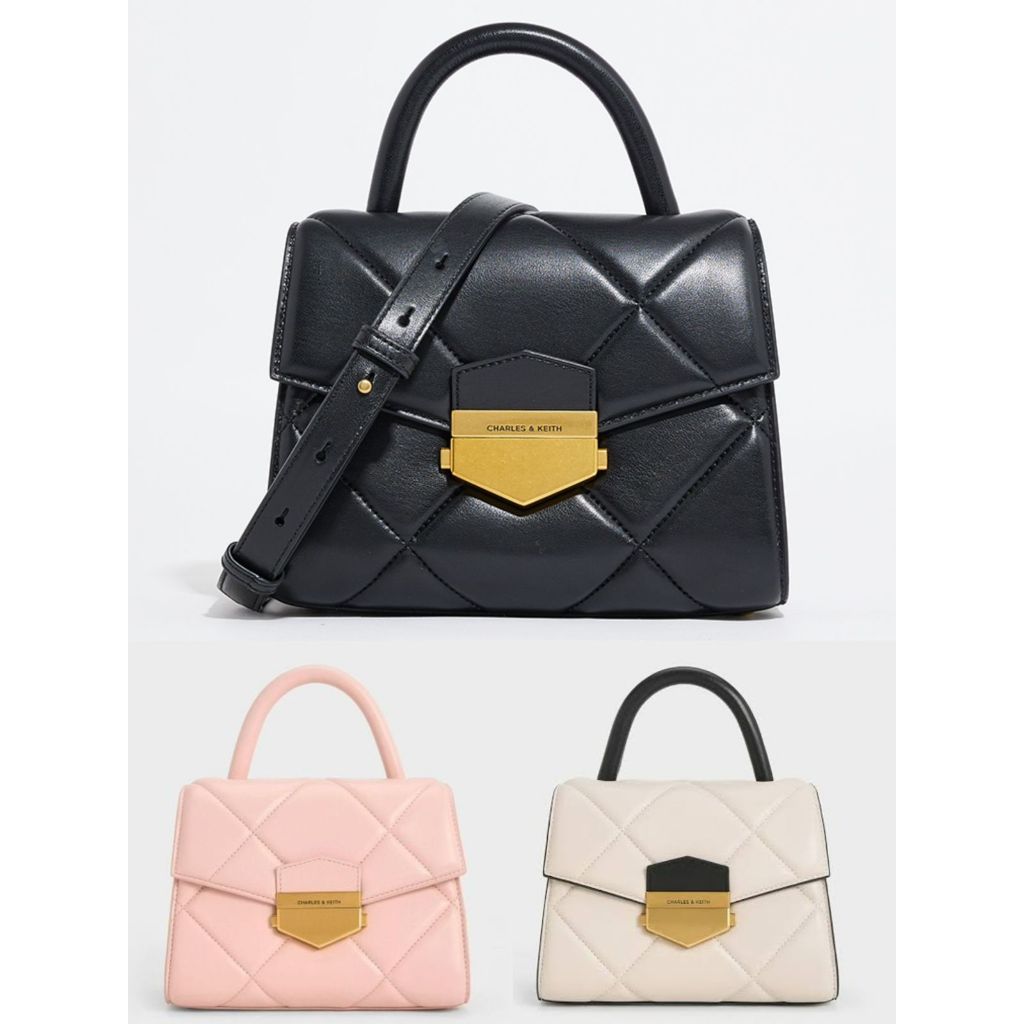 Tas ck Wanita -Vertigo Quilted Trapeze  Top Handle Bag #0092