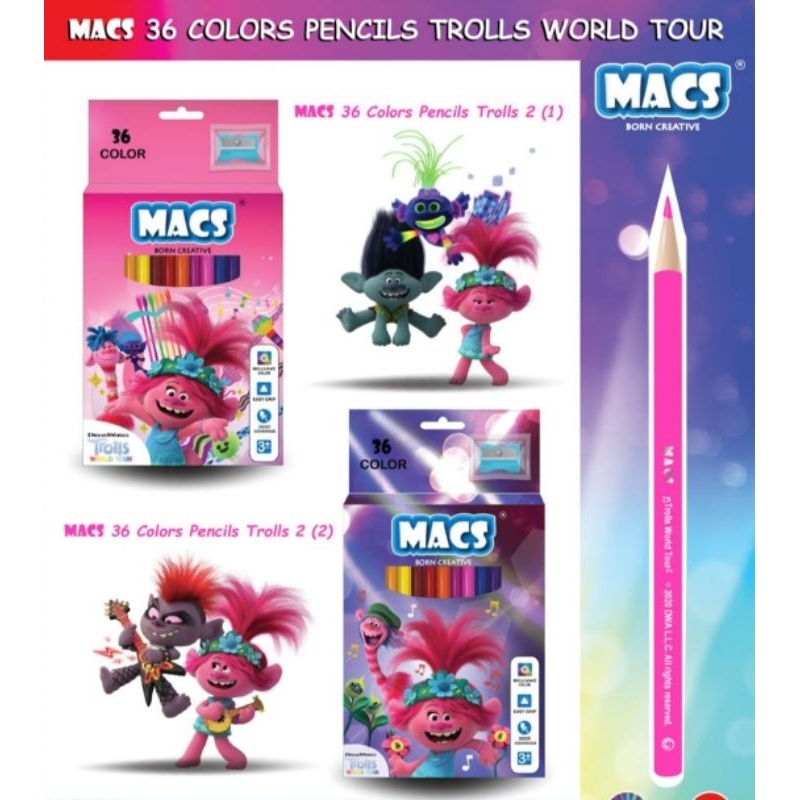 

MACS 36C TRIANGULAR COLOUR PENCIL (FREE SERUTAN)