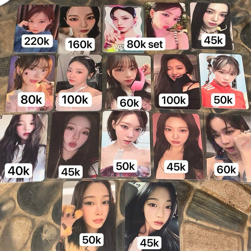 Aespa Karina Giselle Winter Ningning Photocard Drama My World
