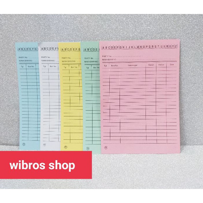 

Hemat Kartu Stok Barang 1 lembar