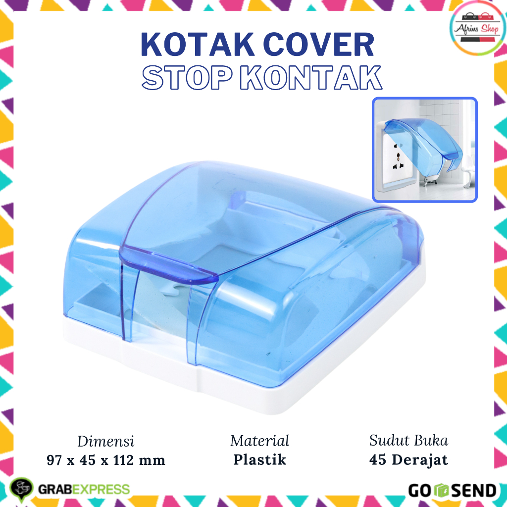 Kotak Stop Kontak Box Cover Stop Kontak Dinding - Biru