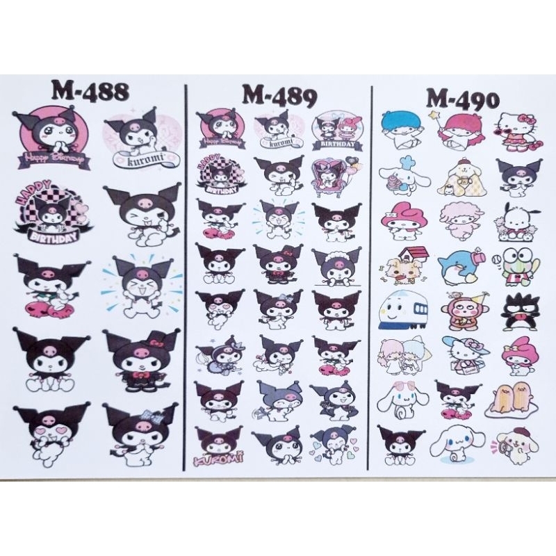 

edible stamp / edible picture / stiker makanan / kuromi / sanrio