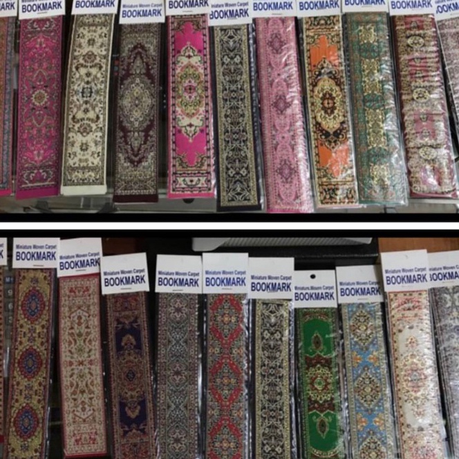 

Spesial Pembatas Buku Motif Khas Turki Turkish Woven Bookmarks Miniature Woven Carpet