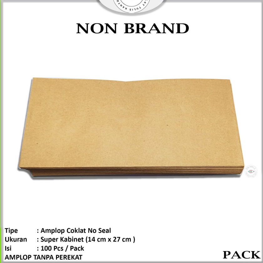 

KP8 ATKKAKI5 Amplop Coklat Tanpa Perekat Pack