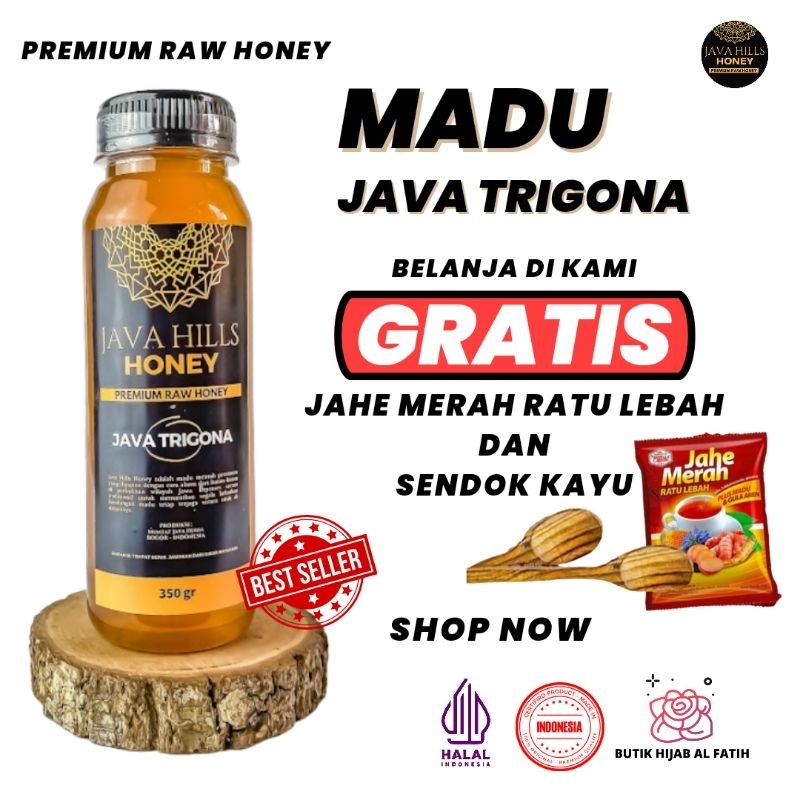 

madu murni javahills Trigona/kangker/peradangan/luka/imunitas Java Hills Honey mumtaz herbal 330gr