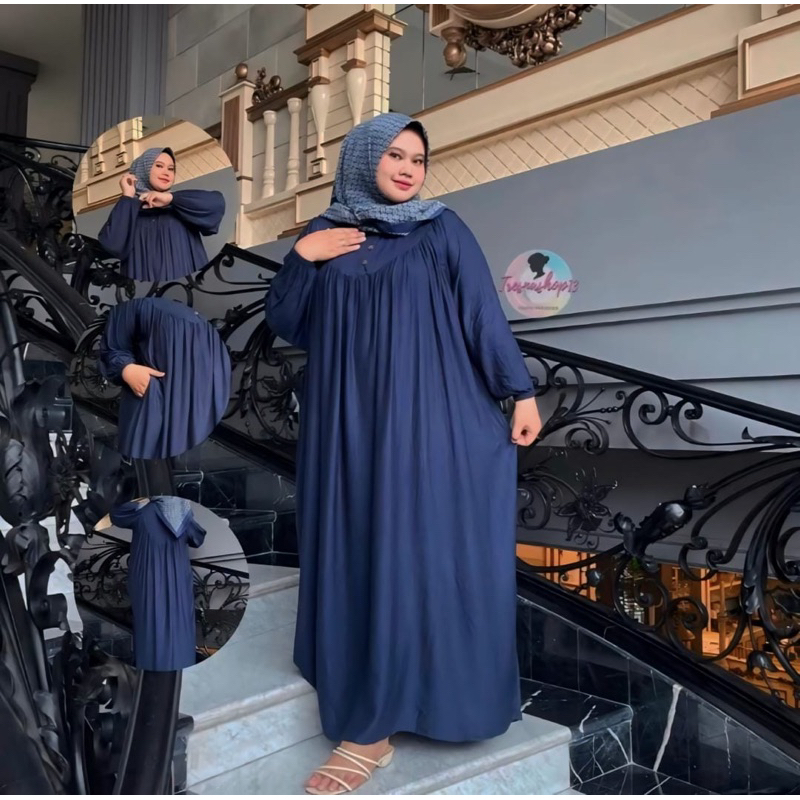 NEW LD 150 NARA DRESS~VICTORIA DRESS GAMIS ABAYA MUSLIM RAYON TWILL SUPER JUMBO