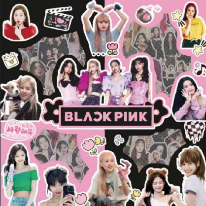 

sticker deco blackpink 1 lembar random