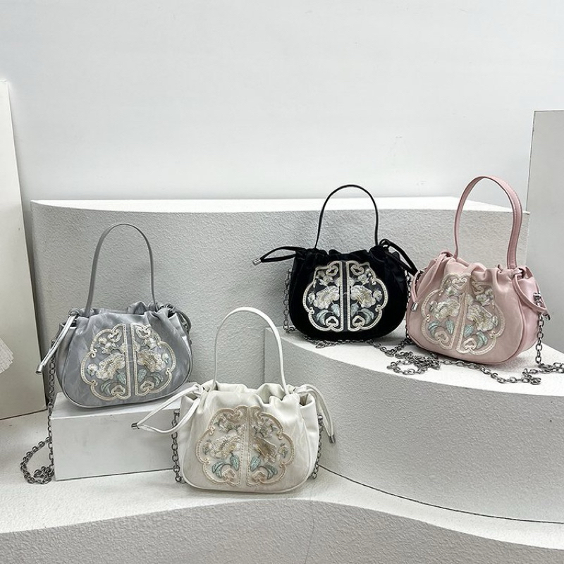 TAS SELEMPANG EMBROIDERY CANTIK/ TAS SELEMPANG RAJUT CANTIK/ TAS SELEMPANG SERUT CANTIK