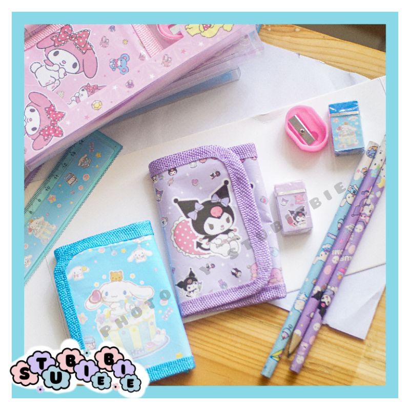 

SP05 Set Alat Tulis Kotak Pensil + Dompet Sanrio Kuromi my melody