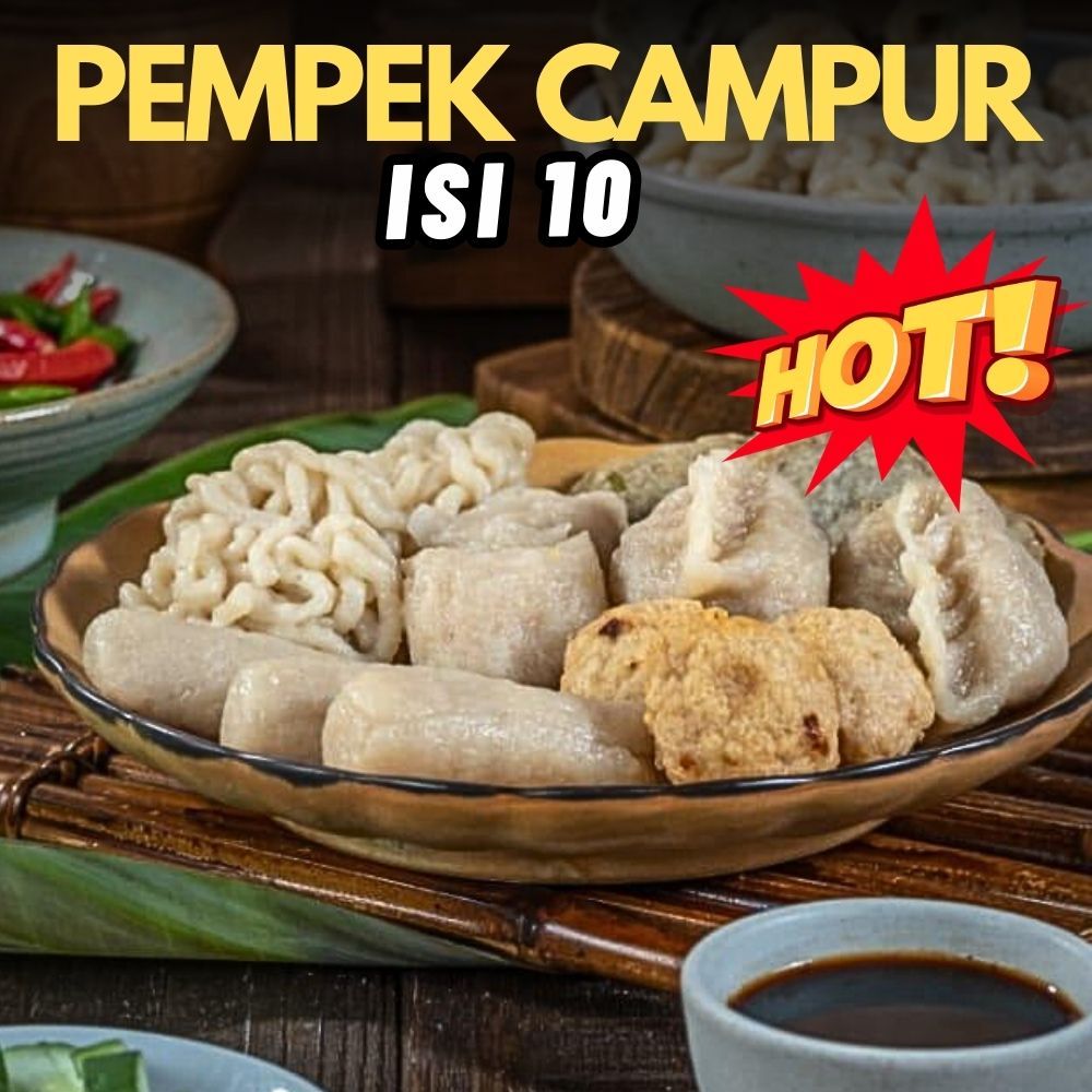 

PEMPEK IKAN ASLI CAMPUR ISI 10 + KUAH CUKO IKAN ENAK / PEMPEK BALAP