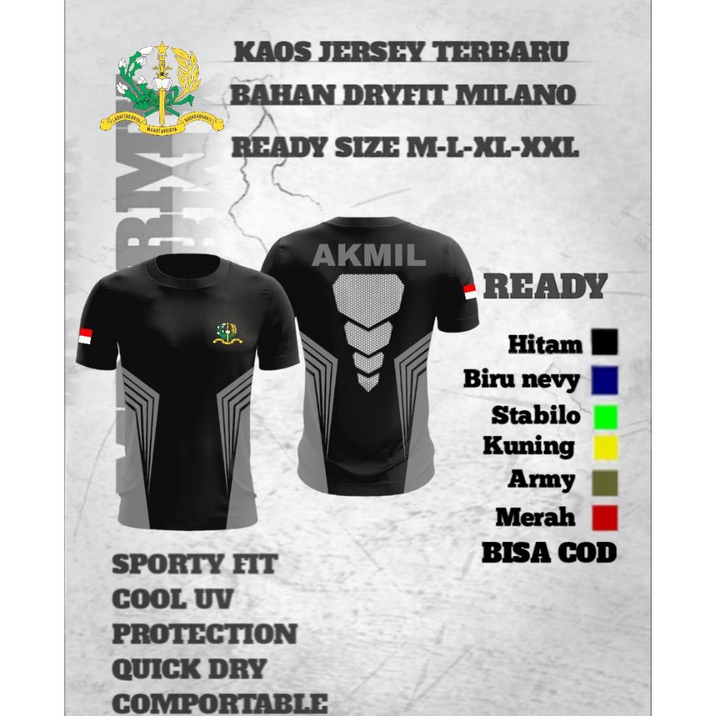 kaos akmil /kaos jersey akmil /bahan dryfit milano