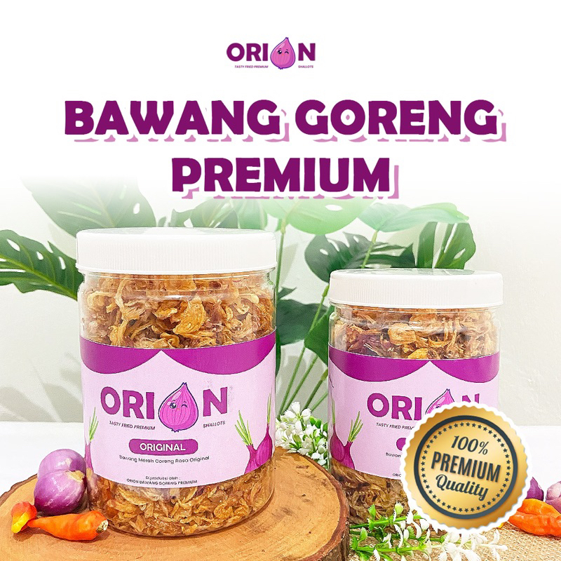 

ORION Bawang Goreng Premium ASLI Kriuk Original Renyah Tanpa Tepung