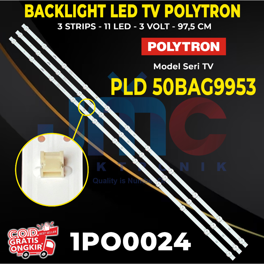BACKLIGHT TV LED POLYTRON 50 INCH PLD-50BAG9953 PLD50BAG9953 50BAG9953