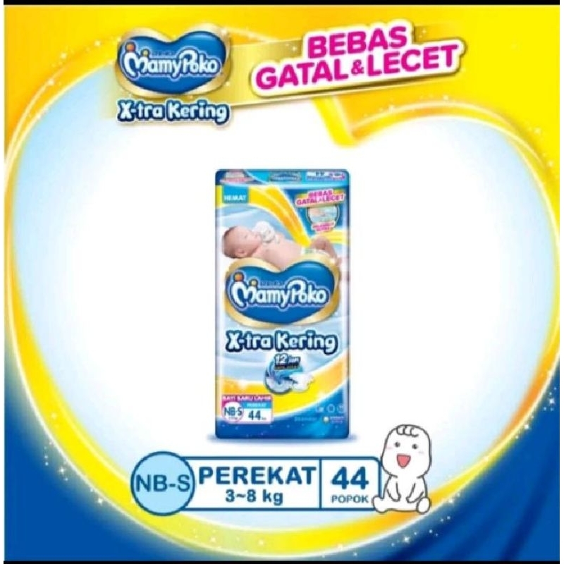 mamy poko pampers perekat kuning NB 44 murah