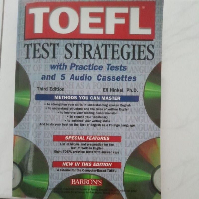 Buku TOEFL TEST STRATEGIES (buku bekas)