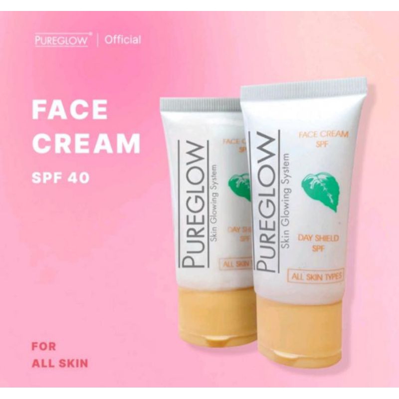 GROSIR - PUREGLOW - FACE CREAM SPF 40 (SUNSCREEN)