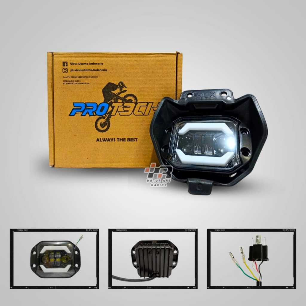 LAMPU DEPAN LED LAMPU REFLEKTOR LED KLX LAMPU TEMBAK DAYMAKER LED