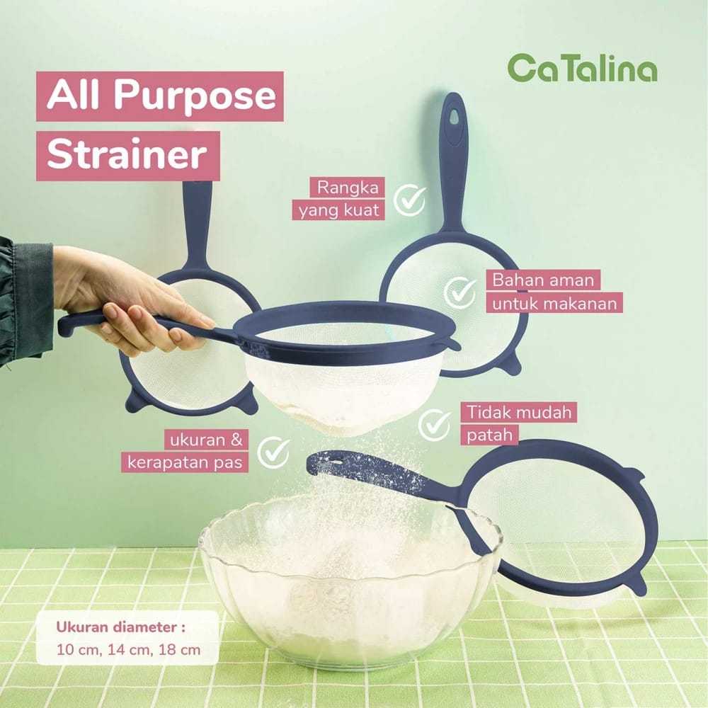 Saringan Strainer Penyaring  Masakan Saringan Dapur 14cm - CATALINA BPSTR 01/14