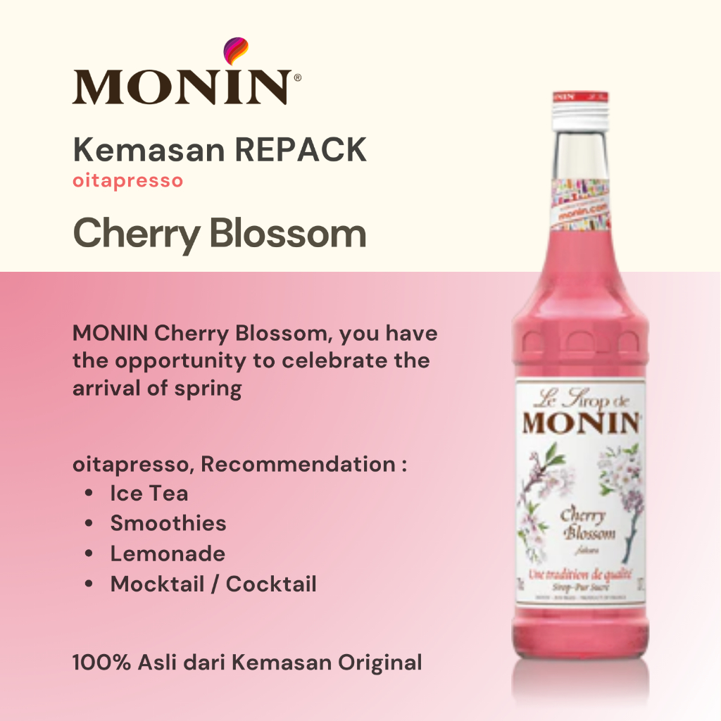 

REPACK - Monin Cherry Blossom Syrup [100] g