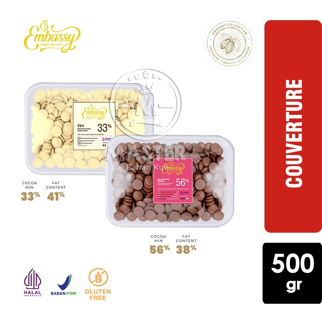 

Coklat Couverture Embassy Chocolate Kovertur [500 gr]