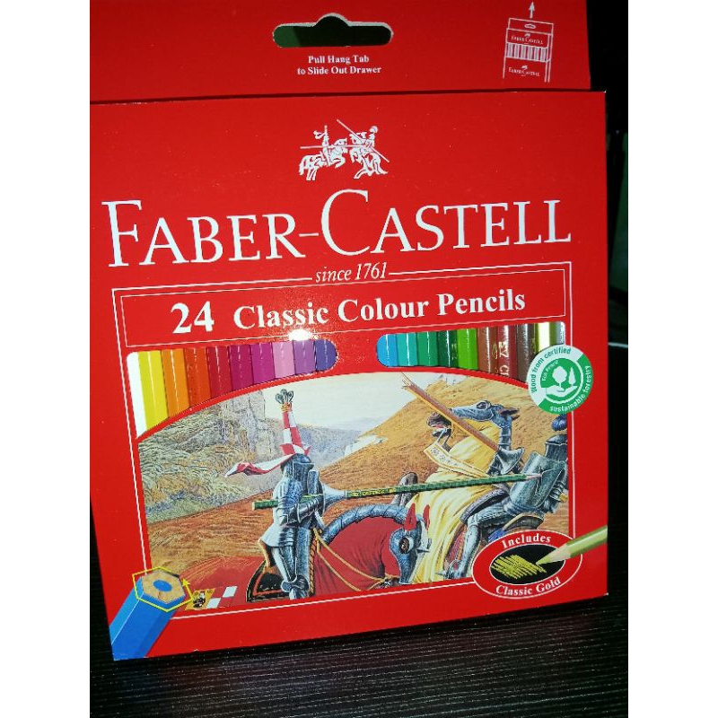 

PENSIL WARNA FABER-CASTELL 24 CLASSIC COLOUR PENSIL(1761)