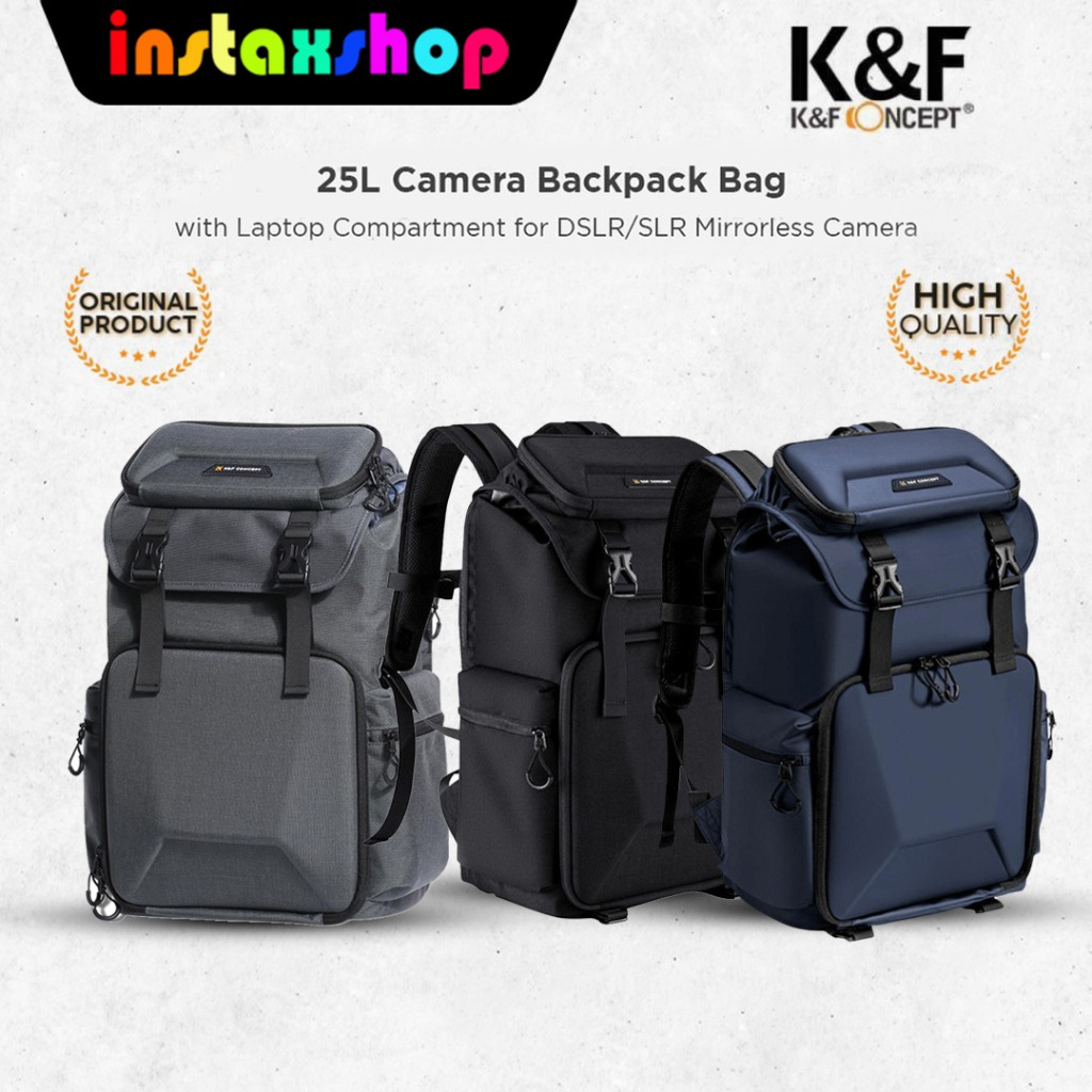 K&F Concept 25L Tas Multifunctional Backpack Waterproof Photography Shadow of the wind KNF