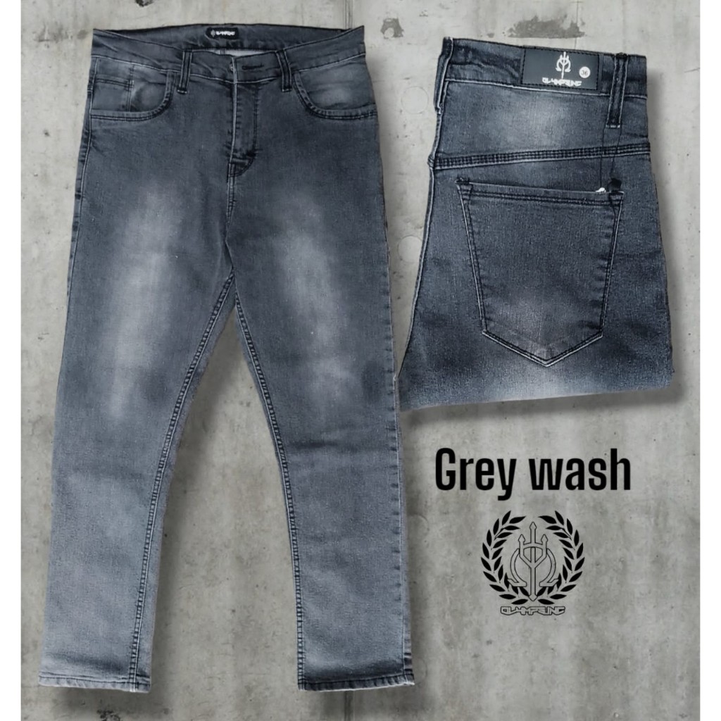 Celana Jeans Pria Jumbo Bahan Stretch