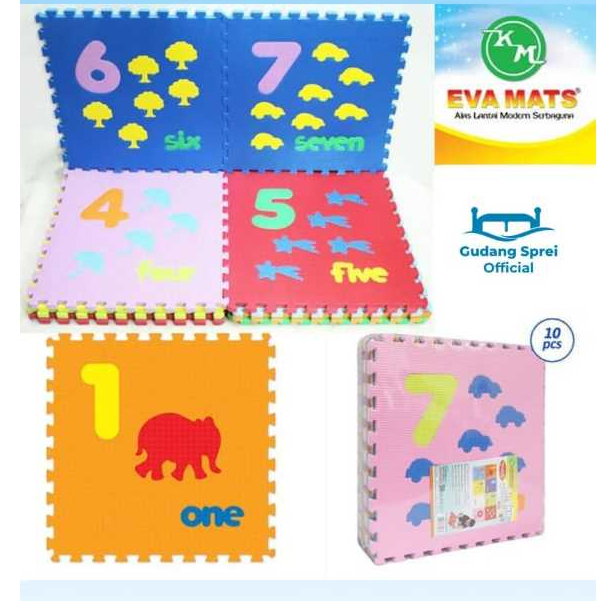 Karpet Puzzle Evamats Angka Gambar Puzle Evamatik Tikar Matras Alas Lantai